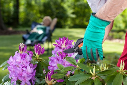 Local waste sorting and recycling transfer station process for landscaping materials